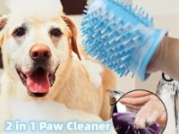 c1495f39-9a0d-4153-8b73-b8b1ea2826f3.jpg 2 In 1 Dog Paw Cleaner Cup Soft Pet Dog Foot Cleaning Washer Brush Cup Portable Pet Foot Washer Paw Clean Brush Foot Cleaning Bucket Pet Products