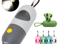 Led Light Pet Waste Bag Dispenser For Dogs Cats Dog Poop Scooper Bags Waste Bags Holder Dispensers Pet Clean Accessories